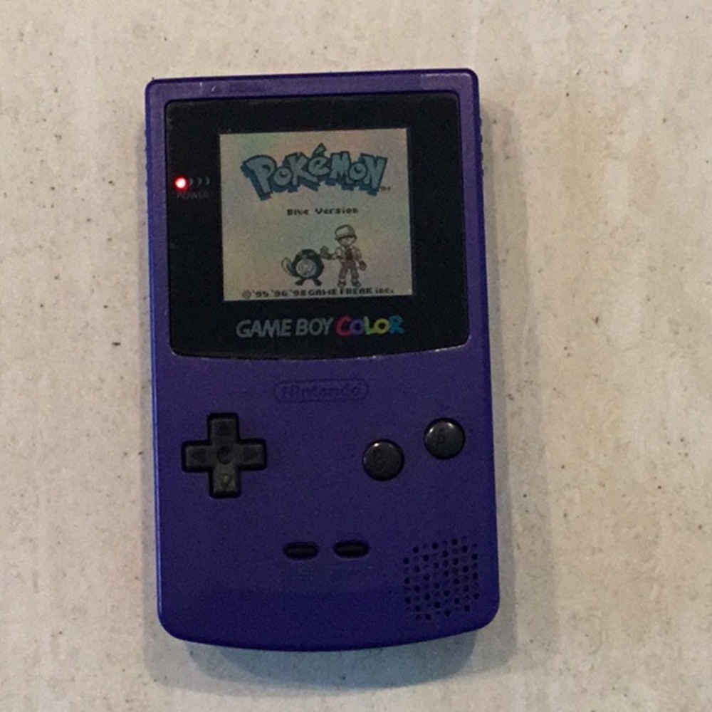 Nintendo Gameboy Color Console System Grape Purple Handheld Game Boy Authentic - Picture 2 of 16